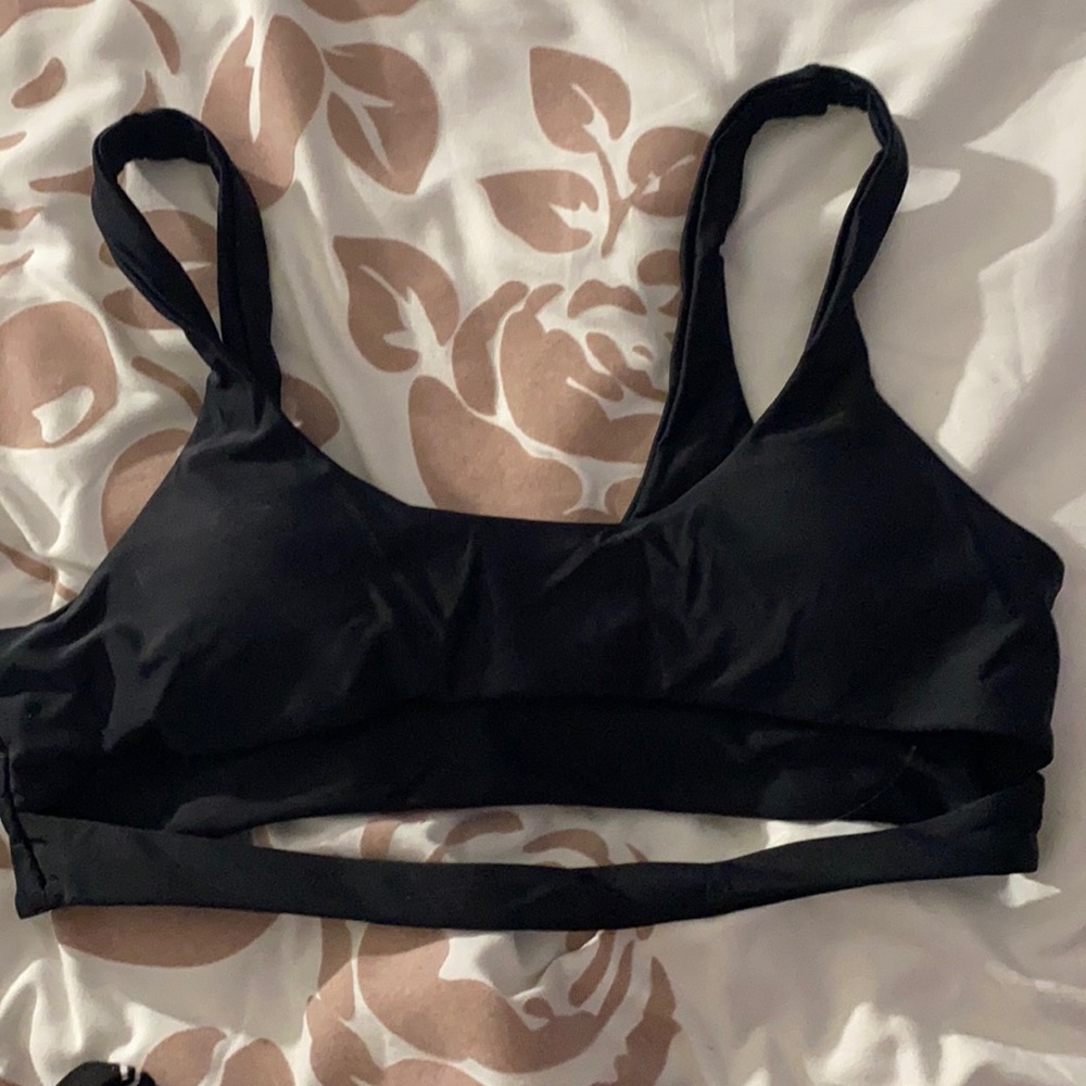 Black swim top